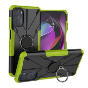 For Motorola Moto G 2022 Armor Bear Shockproof PC + TPU Phone Case(Green) (OEM)