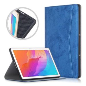 For Huawei Enjoy Tablet 2 10.1 inch / Honor Pad 6 10.1 inch Marble Cloth Texture Horizontal Flip Leather Case with Holder(Dark Blue) (OEM)