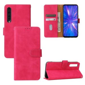For Rakuten Big Solid Color Skin Feel Magnetic Buckle Horizontal Flip Calf Texture PU Leather Case with Holder & Card Slots & Wallet(Rose Red) (OEM)