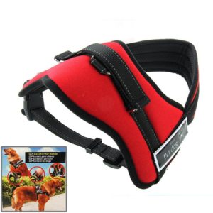 Soft Thicken Pet Chest Suspenders Dog Traction Rope, Size: S (35-50cm)(Red) (OEM)