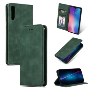 Retro Skin Feel Business Magnetic Horizontal Flip Leather Case for Xiaomi 9 SE(Army Green) (OEM)