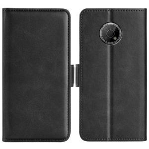 For Nokia G300 Dual-side Magnetic Buckle Leather Phone Case(Black) (OEM)