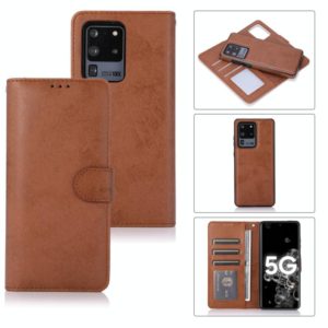 For Samsung Galaxy S20 Ultra Retro 2 in 1 Detachable Magnetic Horizontal Flip TPU + PU Leather Case with Holder & Card Slots & Photo Frame & Wallet(Brown) (OEM)