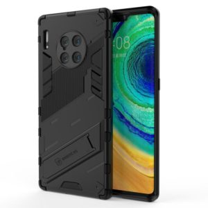 For Huawei Mate 30 Pro Punk Armor 2 in 1 PC + TPU Shockproof Case with Invisible Holder(Black) (OEM)