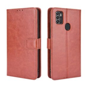 For ZTE Blade A7s 2020 Retro Crazy Horse Texture Horizontal Flip Leather Case with Holder & Card Slots & Lanyard(Brown) (OEM)