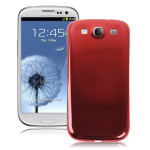 For Galaxy SIII / i9300 Plating Plastic Battery Cover (Red) (OEM)