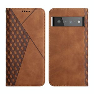 For Google Pixel 6 Pro Skin Feel Magnetic Leather Phone Case(Brown) (OEM)