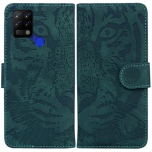 For Tecno Pova LD7 Tiger Embossing Pattern Horizontal Flip Leather Phone Case(Green) (OEM)