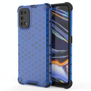 For OPPO Realme 7 Pro Shockproof Honeycomb PC + TPU Case(Blue) (OEM)
