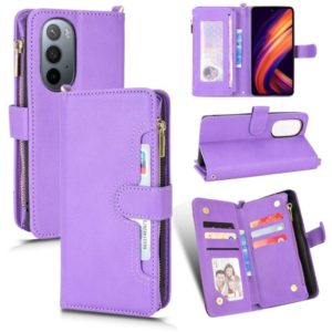 For Motorola Edge X30 / Edge 30 Pro /Edge+ 2020 Litchi Texture Zipper Leather Phone Case(Purple) (OEM)
