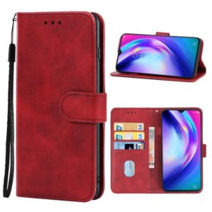 Leather Phone Case For Tecno Pouvoir 4 Pro(Red) (OEM)
