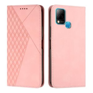 For Infinix Hot 10S / 10T / 10S NFC Diamond Splicing Skin Feel Magnetic Leather Phone Case(Rose Gold) (OEM)