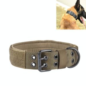 Multifunctional Adjustable Dog Leash Pet Outdoor Training Wear-Resistant Pull-Resistant Collar, Size:L(Brown) (OEM)