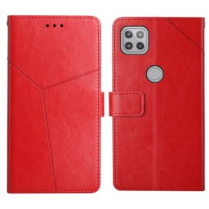 For Motorola Moto G 5G Y Stitching Horizontal Flip Leather Phone Case with Holder & Card Slots & Wallet & Photo Frame(Red) (OEM)