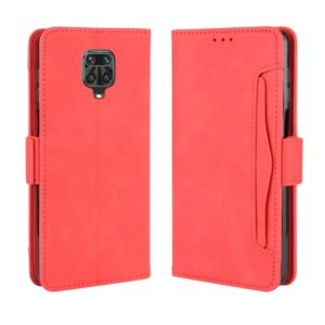 For Xiaomi Redmi Note 9 Pro / Note 9s / Note 9 Pro Max Wallet Style Skin Feel Calf Pattern Leather Case with Separate Card Slot(Red) (OEM)