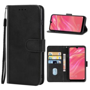 For Huawei Y7 2019 Leather Phone Case(Black) (OEM)