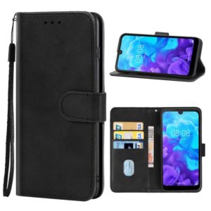 For Huawei Y5 2019 Leather Phone Case(Black) (OEM)