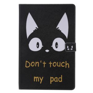 For Samsung Galaxy Tab S6 T860 Painted Pattern Horizontal Flip Leather Case with Holder & Card Slots & Wallet & Sleep / Wake-up Function (Cat Ears) (OEM)