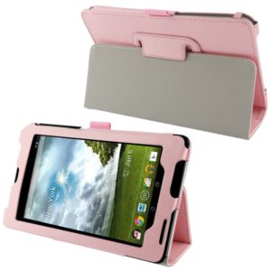 Crazy Horse Texture Flip Leather Case with Holder for Asus Fonepad 7 / ME372CG(Pink) (OEM)
