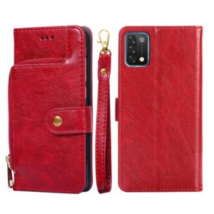 For UMIDIGI A11 Zipper Bag Leather Phone Case(Red) (OEM)
