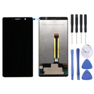 LCD Screen and Digitizer Full Assembly for Nokia 7 Plus / E9 Plus(Black) (OEM)