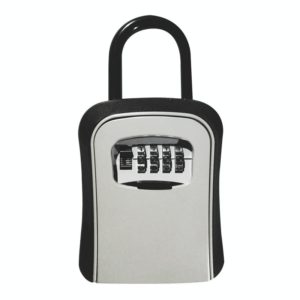 Car Password Lock Storage Box Security Box Hook Installation-free Safety Box(Grey) (OEM)