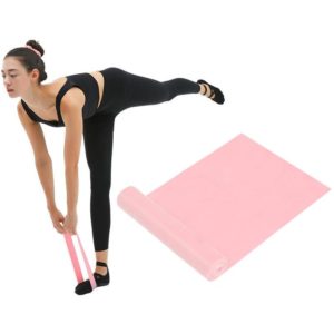 Latex Yoga Stretch Elastic Belt Hip Squat Resistance Band, Specification: 2000x150x0.35mm (Pure Cherry Pink) (OEM)