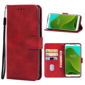 Leather Phone Case For Wiko Y70(Red) (OEM)