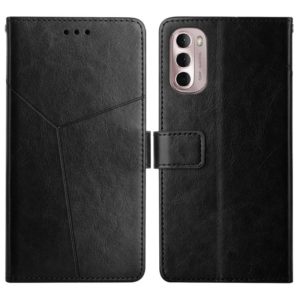 For Motorola Moto G Stylus 5G 2022 Y Stitching Horizontal Flip Leather Phone Case(Black) (OEM)
