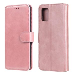 For Samsung Galaxy A31 Classic Calf Texture PU + TPU Horizontal Flip Leather Case, with Holder & Card Slots & Wallet(Rose Gold) (OEM)