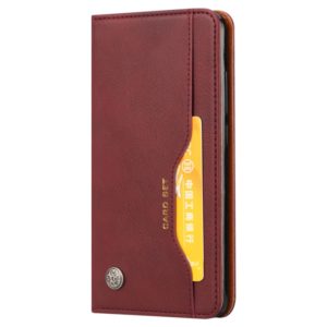 Knead Skin Texture Horizontal Flip Leather Case for Xiaomi Redmi Note 5 / Note 5 Pro, with Photo Frame & Holder & Card Slots & Wallet(Wine Red) (OEM)