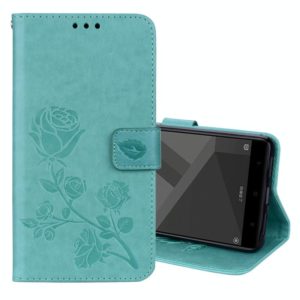 For Xiaomi Redmi Note 4X Roses Pressed Flowers Pattern Flip Leather Case with Holder & Card Slots & Wallet(Green) (OEM)