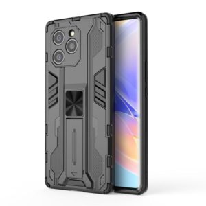 For Honor 60 SE Supersonic PC + TPU Phone Case with Holder(Black) (OEM)