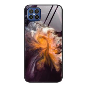 For Huawei Nova 8 SE Marble Pattern Glass Protective Phone Case(Typhoon) (OEM)