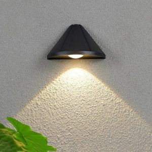 5W LED Outdoor Aisle House Number Wall Lamp, Light color: Warm White(Black) (OEM)