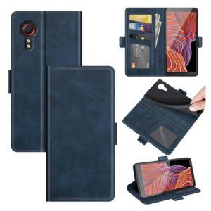 For Samsung Galaxy Xcover 5 / Xcover 5S Dual-side Magnetic Buckle Horizontal Flip Leather Case with Holder & Card Slots & Wallet(Dark Blue) (OEM)