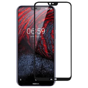 Full Glue Full Cover Screen Protector Tempered Glass film for Nokia 6.1 Plus / X6 (OEM)