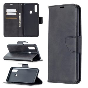 For Oppo A31 (2020) / A81 Retro Lambskin Texture Pure Color Horizontal Flip PU Leather Case with Holder & Card Slots & Wallet & Lanyard(Black) (OEM)