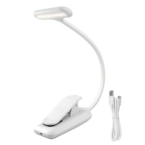 8021 Mini Book Clip Light LED Music Score Eye Protection Reading Lamp(White) (OEM)
