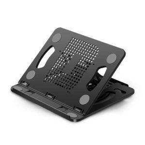 Foldable Laptop Desktop Heightening Cooling Bracket(Black) (OEM)