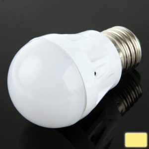 E27 3W Ball Steep Light Bulb, 10 LED SMD 2835, Warm White Light, AC 220V (OEM)