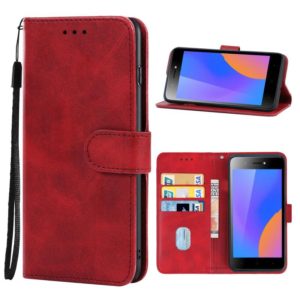 Leather Phone Case For Infinix Itel A35(Red) (OEM)