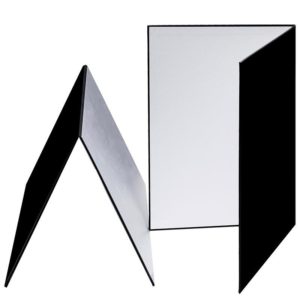 3-in-1 Reflective Board A3 Cardboard Folding Light Diffuser Board (White + Black + Silver) (OEM)
