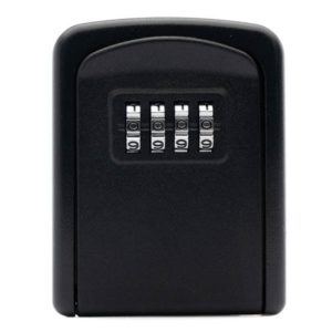 G9 4-digit Password Aluminum Alloy Key Storage Box(Black) (OEM)