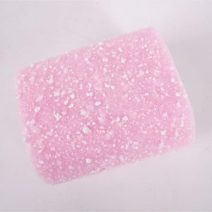 Flower Packing Gauze Snow Dot Dry Yarn Gift Packing Gauze(Light Pink) (OEM)