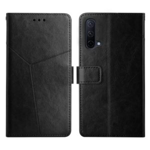 For OnePlus Nord CE 5G Y Stitching Horizontal Flip Leather Phone Case(Black) (OEM)