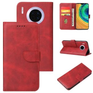 For Huawei Mate 30 Calf Texture Buckle Horizontal Flip Leather Case with Holder & Card Slots & Wallet(Red) (OEM)