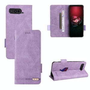 For Asus ROG Phone 5 Magnetic Clasp Leather Phone Case(Purple) (OEM)