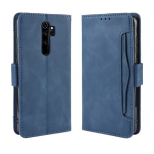 For Xiaomi Redmi Note 8 Pro Wallet Style Skin Feel Calf Pattern Leather Case ，with Separate Card Slot(Blue) (OEM)
