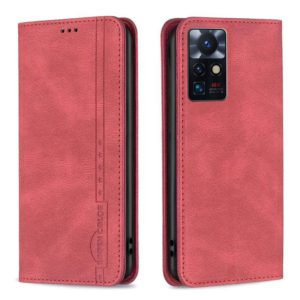 For Infinix Zero X Neo Magnetic RFID Blocking Anti-Theft Leather Phone Case(Red) (OEM)